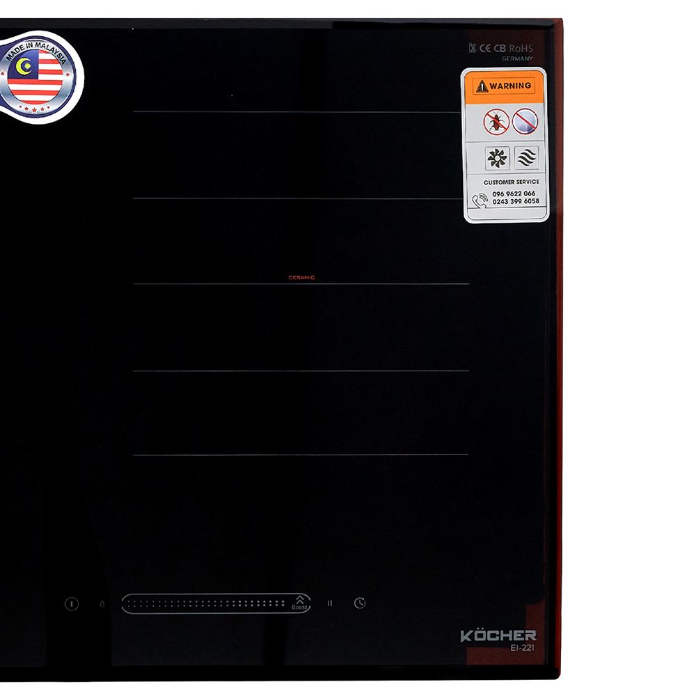 Bếp từ hồng ngoại âm Kocher EI-221 4000W Màu Đen