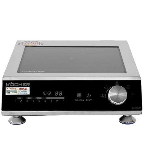 Bếp từ công nghiệp Kocher CI-3500F 3500W Màu Bạc