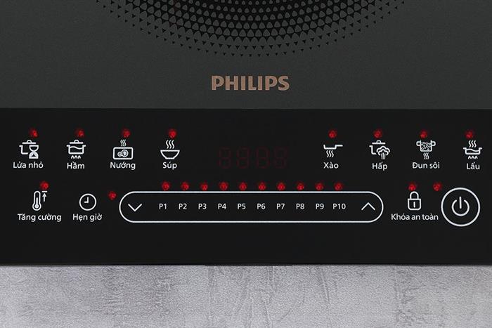 Bếp từ đơn Philips HD5850/90 2000W Màu Đen