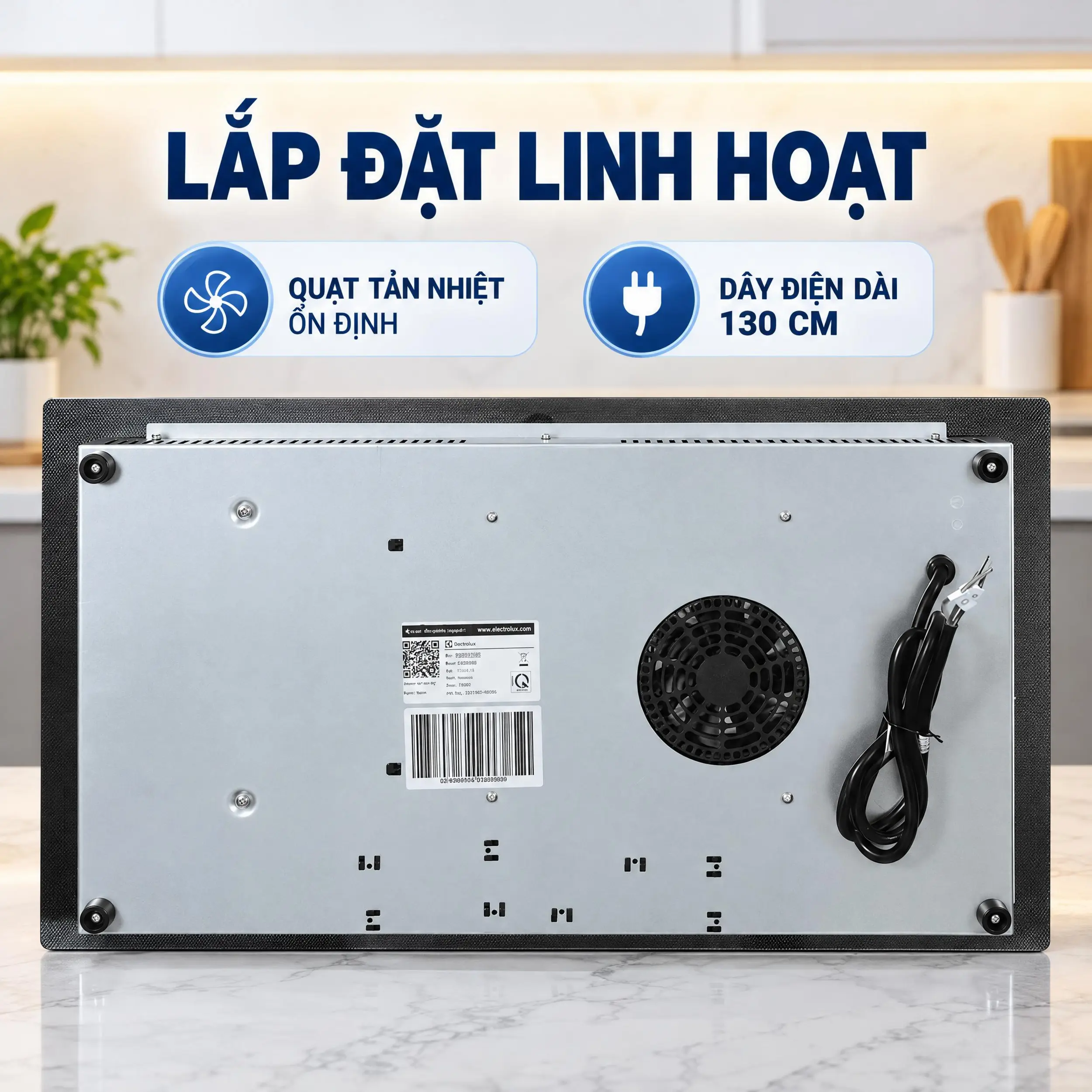 Bếp từ đôi âm Electrolux ​EHI8278BF 5200W Màu Đen