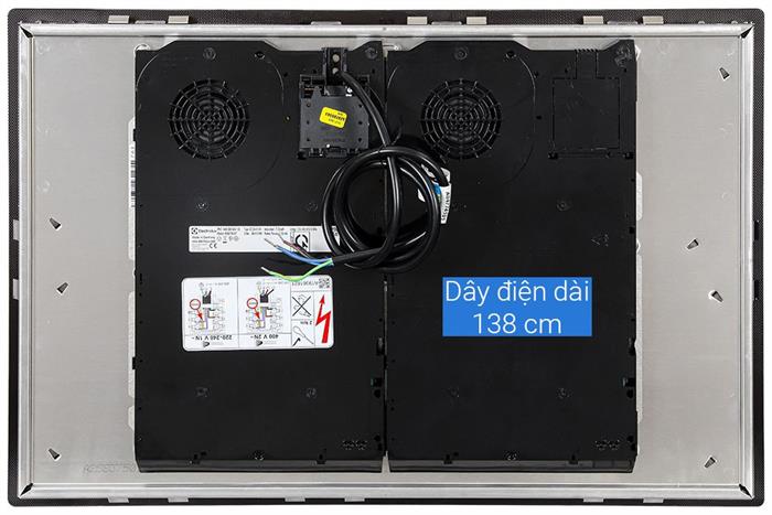 Bếp từ 5 vùng nấu âm Electrolux ​KIS87553IT 7350W Màu Đen