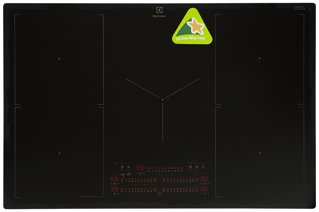 Bếp từ 5 vùng nấu âm Electrolux ​KIS87553IT 7350W Màu Đen
