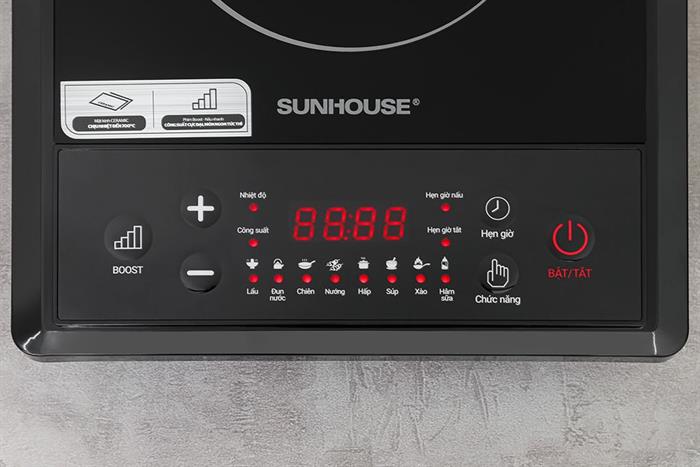 Bếp từ đơn Sunhouse SHD6154 2000W Màu Đen