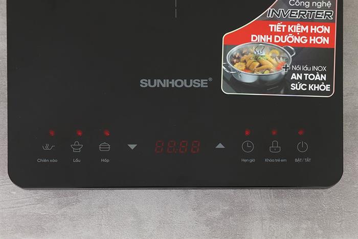 Bếp từ đơn Sunhouse SHD6806A 2000W Màu Đen