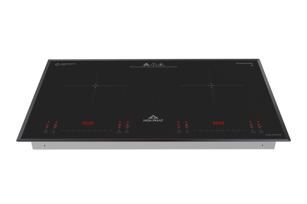 Bếp từ đôi âm Hòa Phát HPC 3D15H 4800W Màu Đen