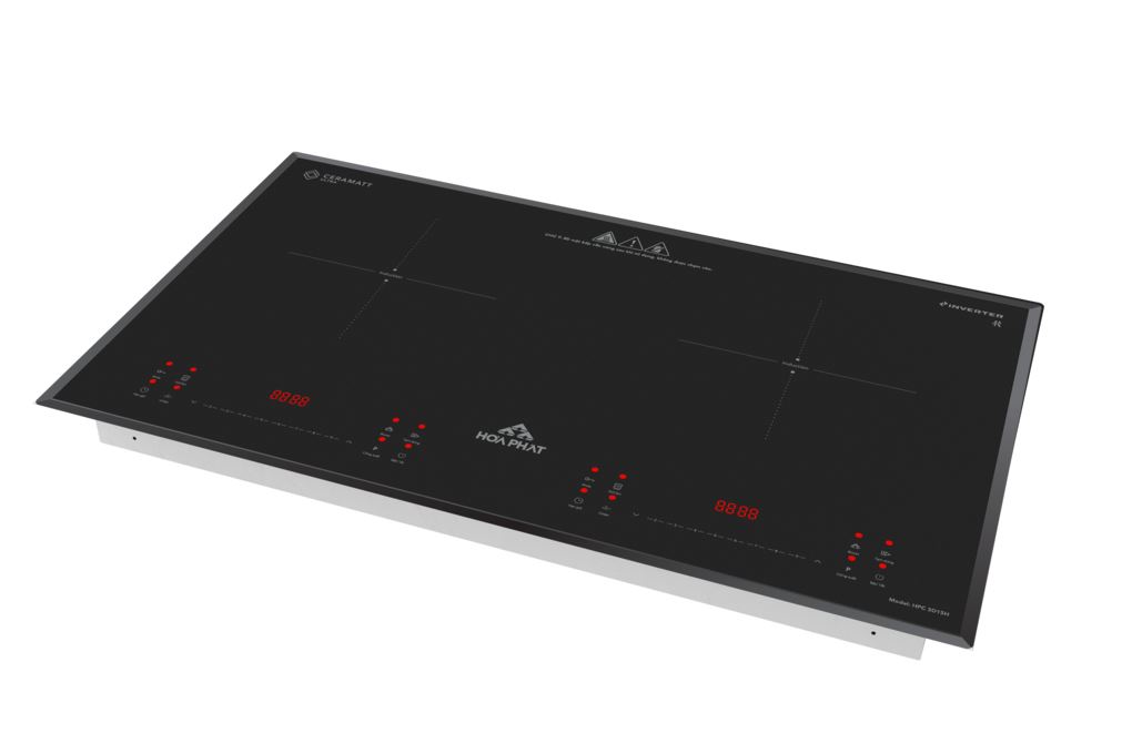 Bếp từ đôi âm Hòa Phát HPC 3D15H 4800W Màu Đen