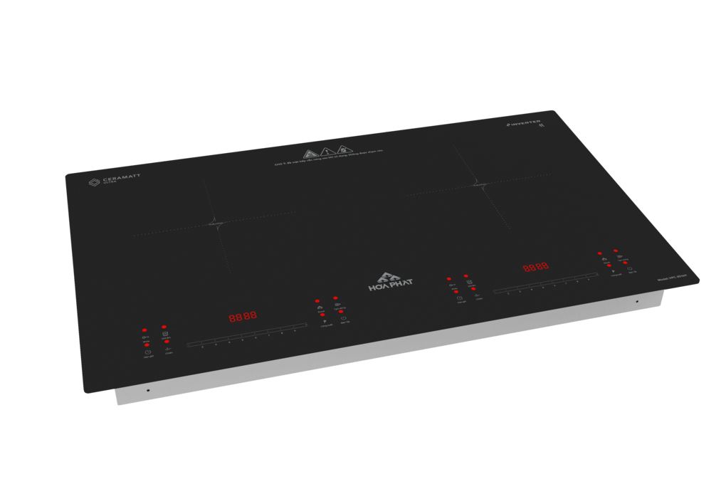 Bếp từ đôi âm Hòa Phát HPC 3D16H 4800W Màu Đen