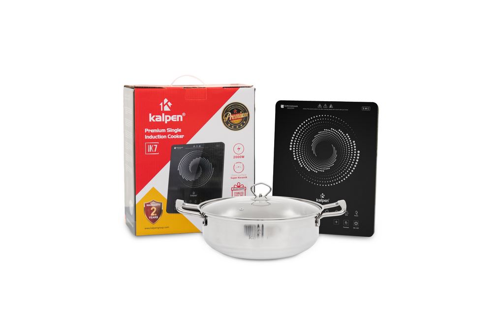 Bếp từ đơn Kalpen IK7 2000W Màu Đen