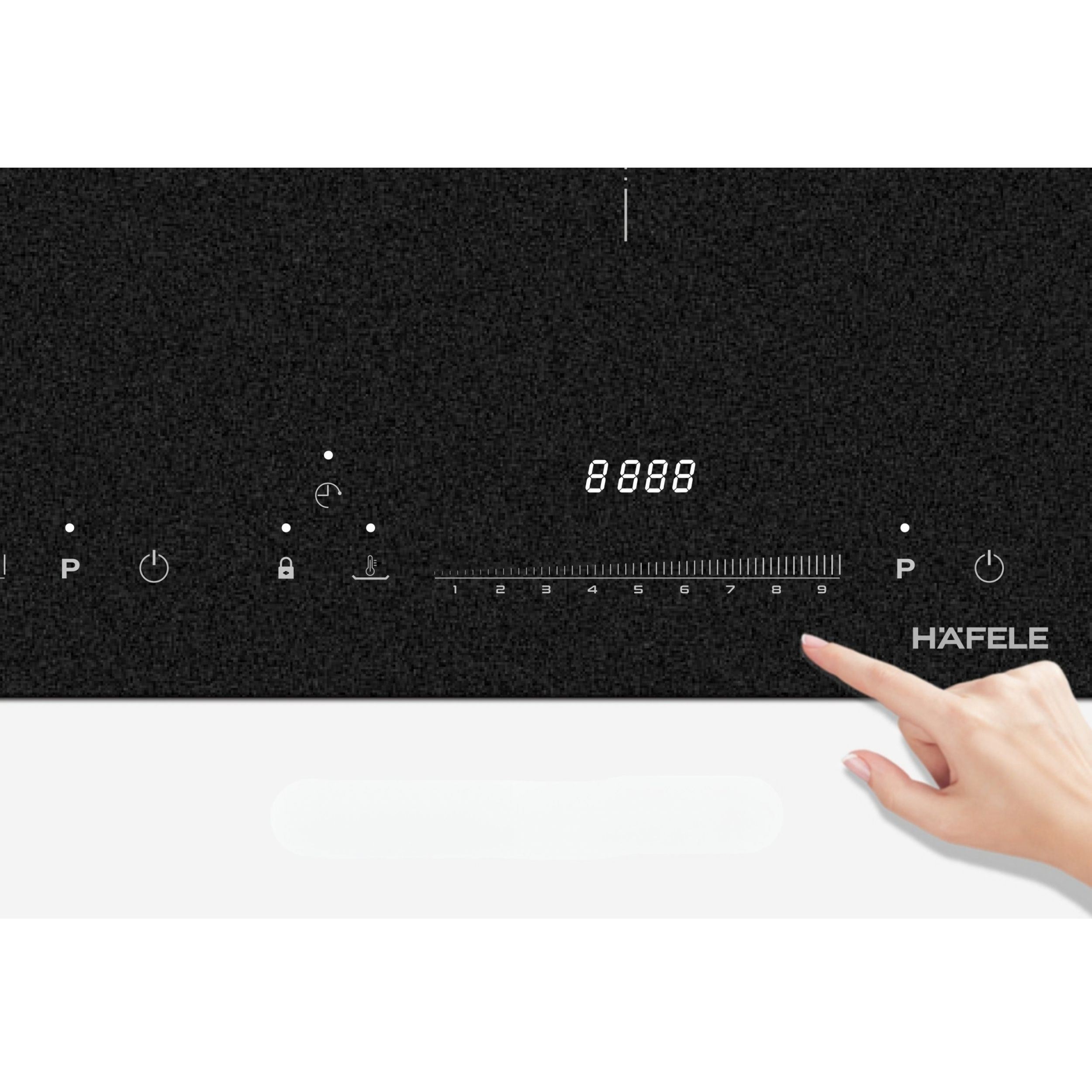 Bếp từ 3 vùng nấu lắp âm Hafele HC-I7834B (536.61.719) 5800W Màu Đen