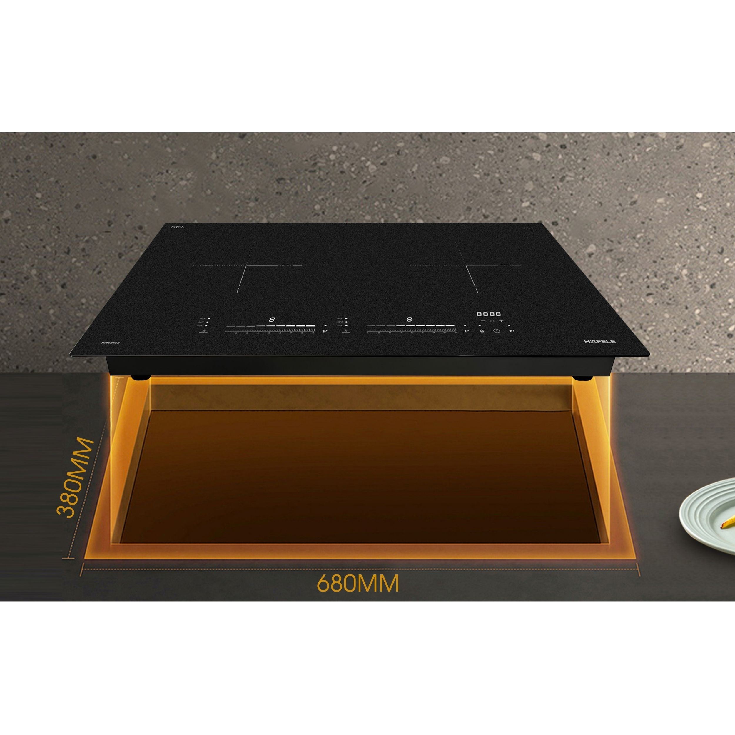 Bếp từ đôi âm Hafele HC-I73244B (536.61.717) 4400W - 3