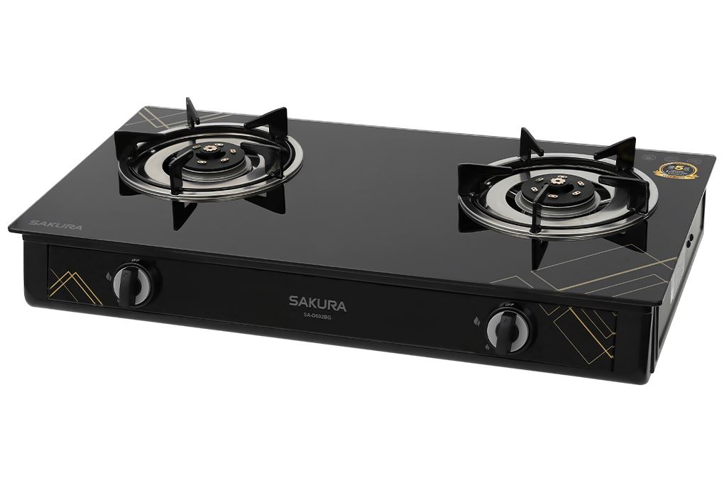 Bếp ga đôi Sakura SA-D602BG Màu Đen