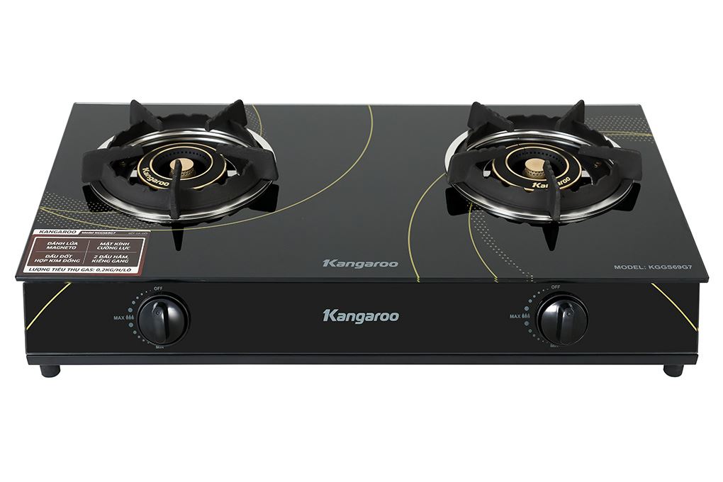 Bếp ga đôi Kangaroo KGGS69G7 Màu Đen