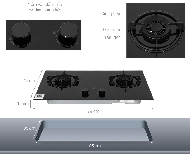 Bếp ga âm Electrolux EHG7202BF