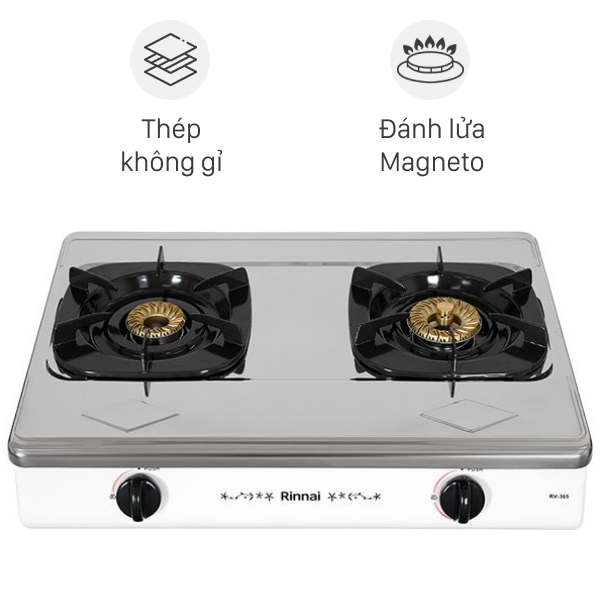 Bếp gas đôi Rinnai RV-365(SW)N