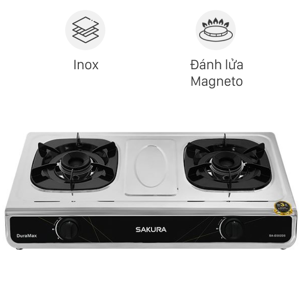 Bếp gas đôi Sakura SA-D302DS