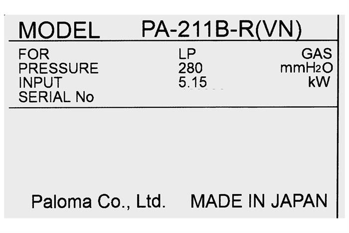 Bếp gas đôi Paloma PA-211B-R(VN) Màu Đen