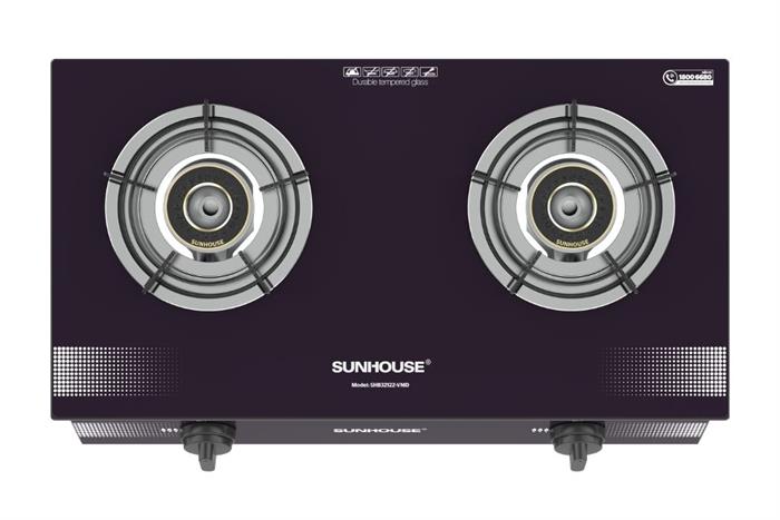 Bếp ga đôi Sunhouse SHB32122-VMD Màu Đen/Trắng