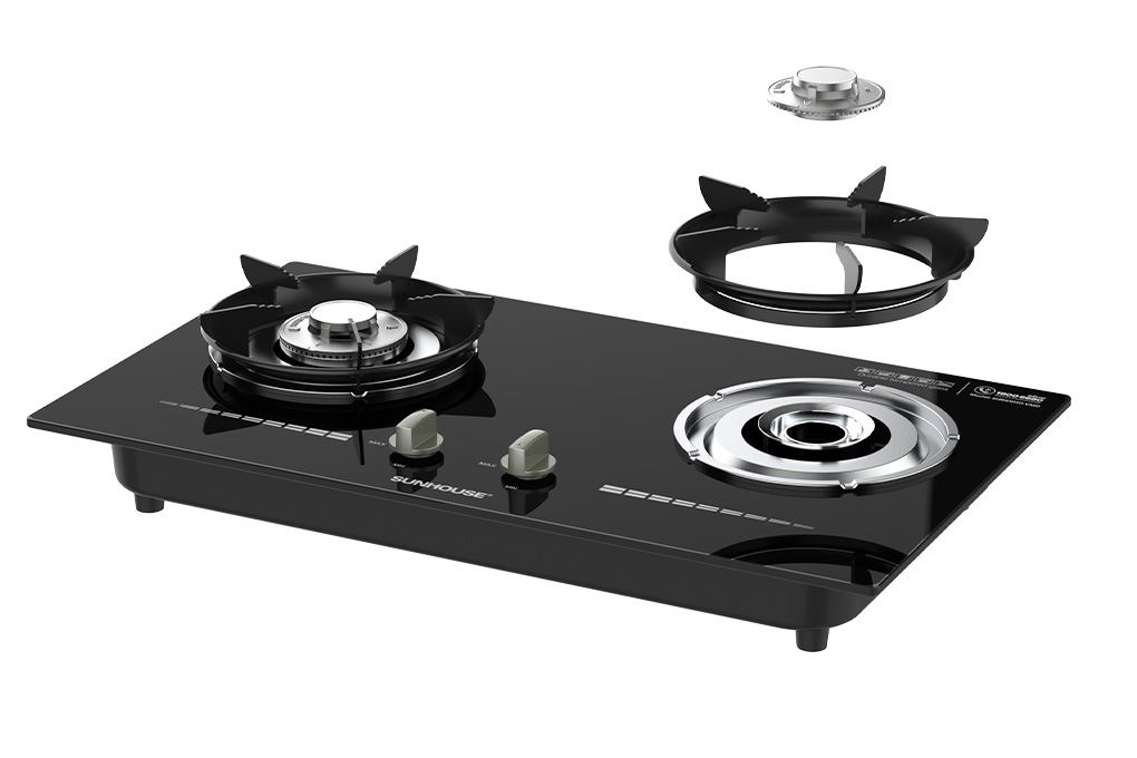 Bếp gas âm Sunhouse SHB61010-VMD Màu Đen