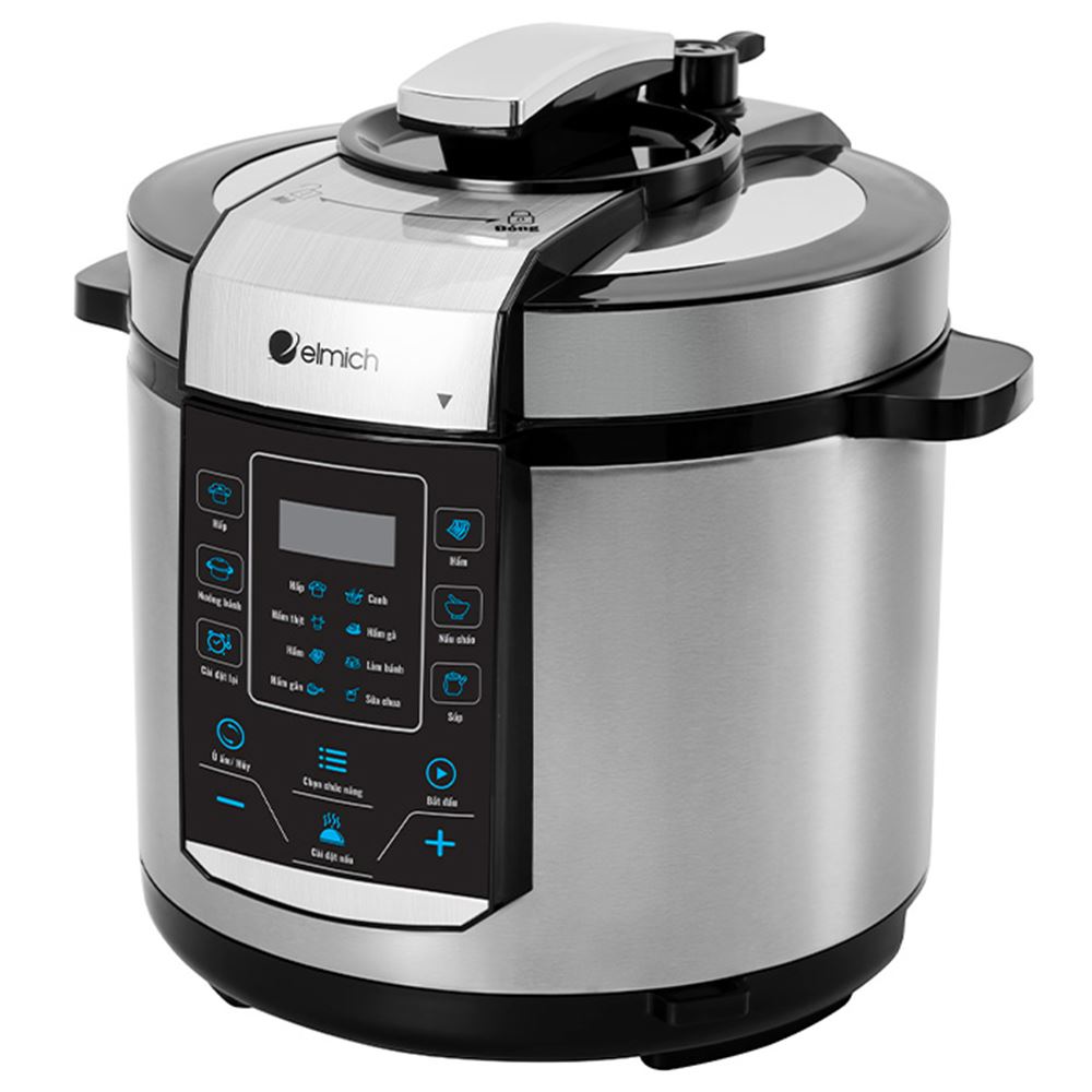 Nồi áp suất điện Elmich PCE9150 6 lít Màu Bạc