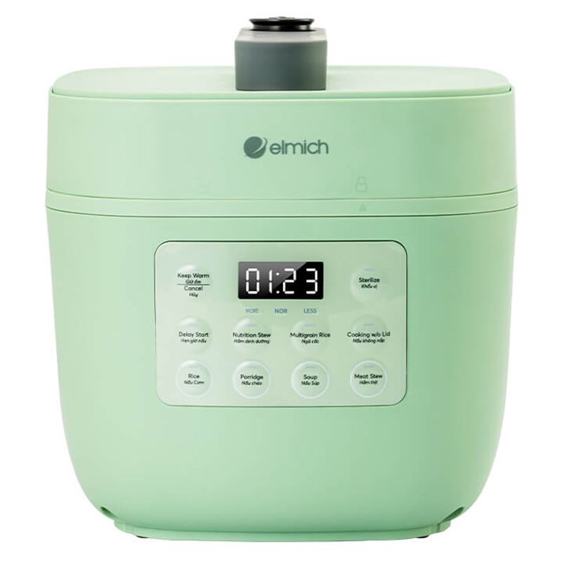 Nồi áp suất điện tử Elmich PCE-8573 3 lít Màu Xanh mint