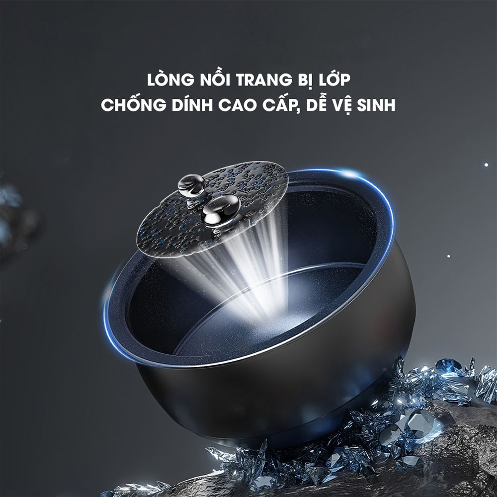 Nồi áp suất điện Kalite KPC6088 6 lít Màu Đen - Xám