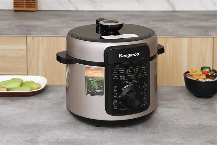 Nồi áp suất điện Kangaroo KGPC5D1G 5 lít Màu Nâu
