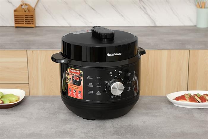 Nồi áp suất điện Nagakawa NEP5288 5 lít Màu Đen