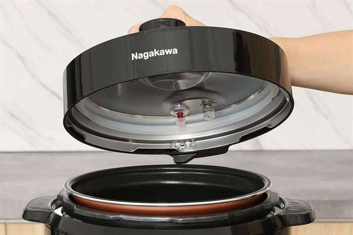 Nồi áp suất điện Nagakawa NEP5288 5 lít Màu Đen