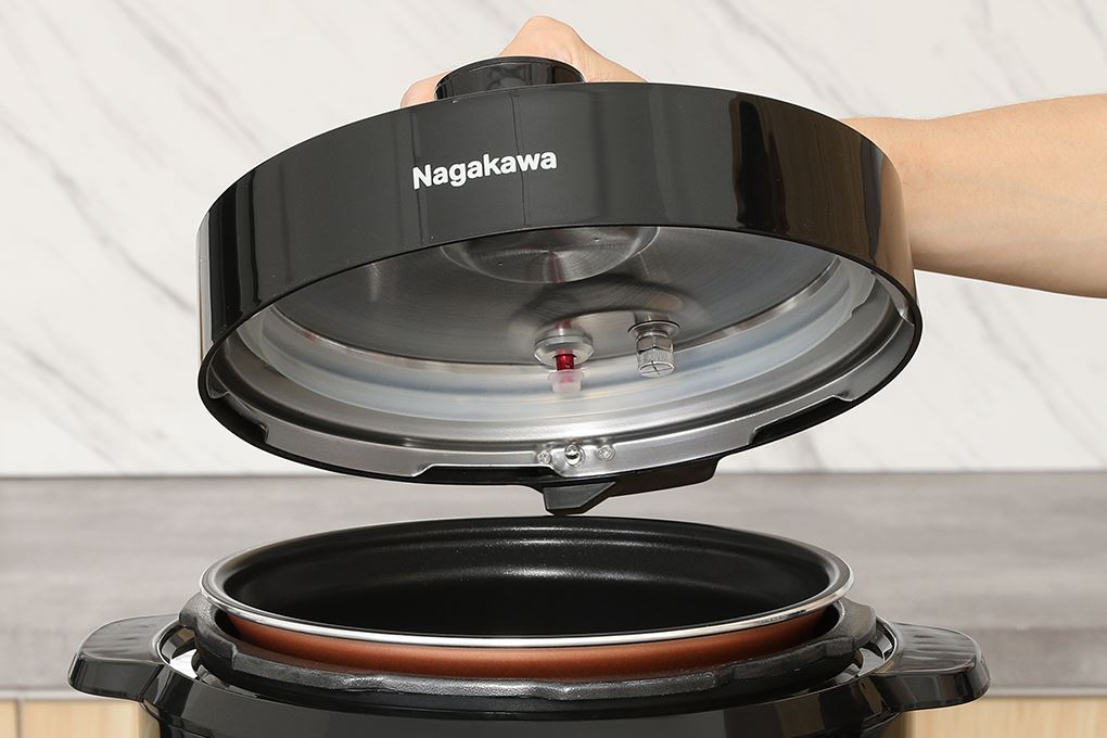 Nồi áp suất điện Nagakawa NEP5288 5 lít Màu Đen