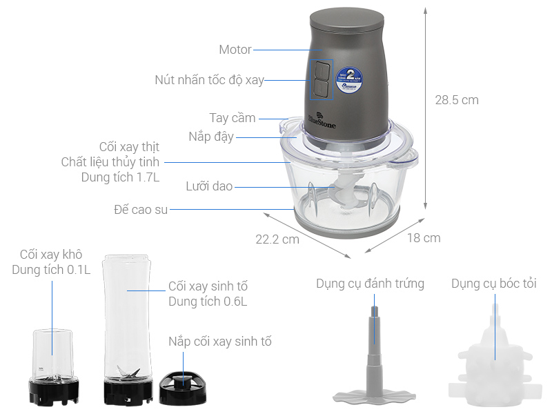 Máy xay sinh tố đa năng BlueStone BLB-5348