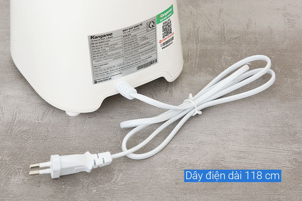 Máy xay sinh tố đa năng Kangaroo KGBL2P2 Màu Trắng