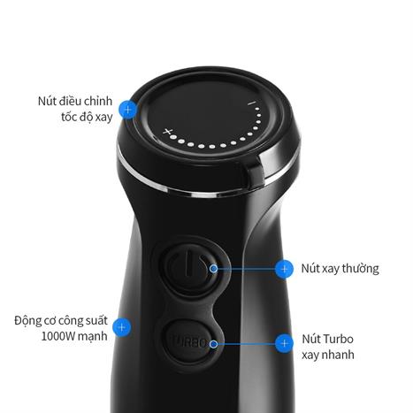 Máy xay cầm tay Lock&Lock EJM559BLK Màu Đen