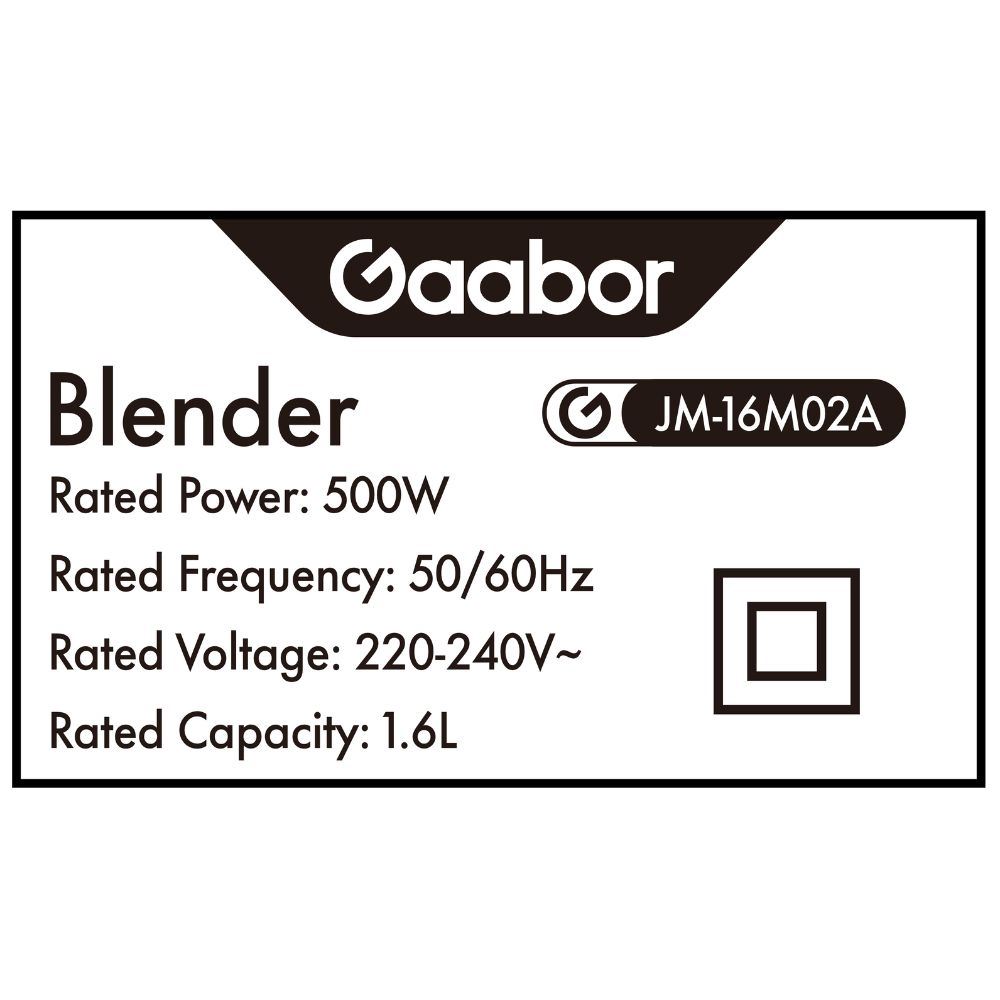 Máy xay sinh tố đa năng Gaabor JM-16M02A Màu Đen