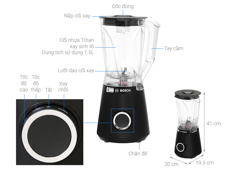 Máy xay sinh tố Bosch MMB6141B