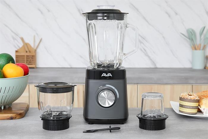 Máy xay sinh tố đa năng AVA YX-822 - 3 cối Màu Ghi đen