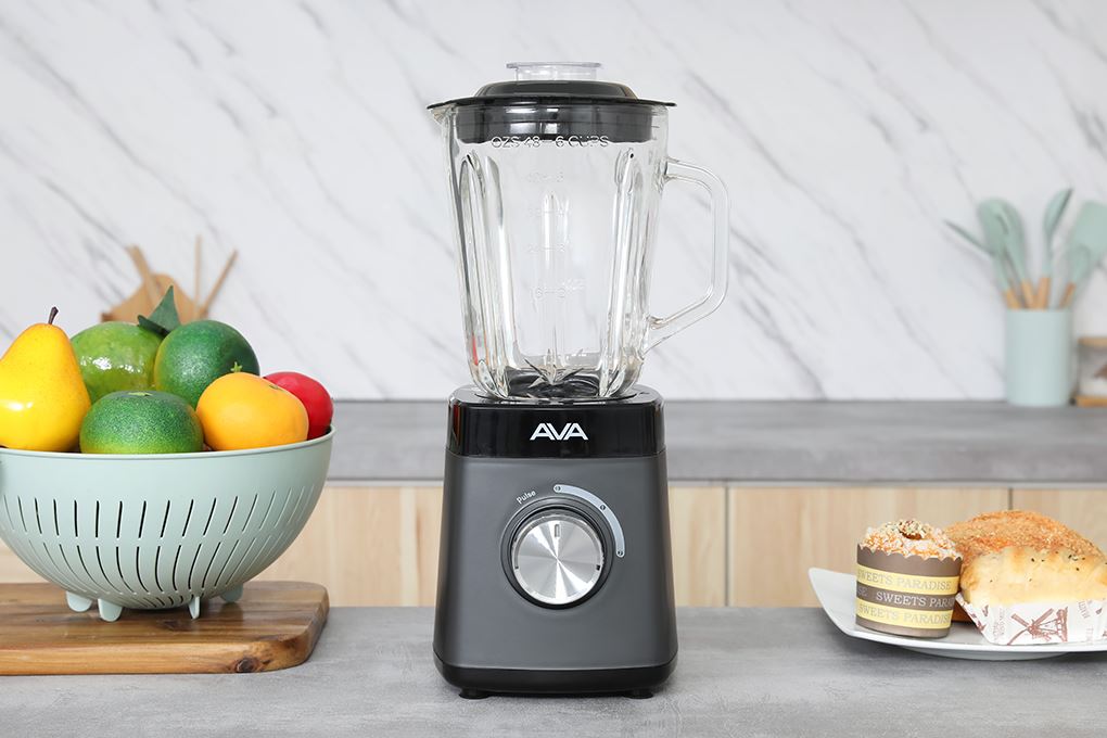 Máy xay sinh tố đa năng AVA YX-822 - 3 cối Màu Ghi đen