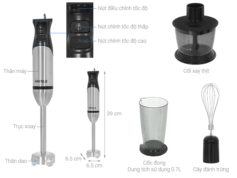Máy xay cầm tay Hafele HS-HB800X (535.44.166)