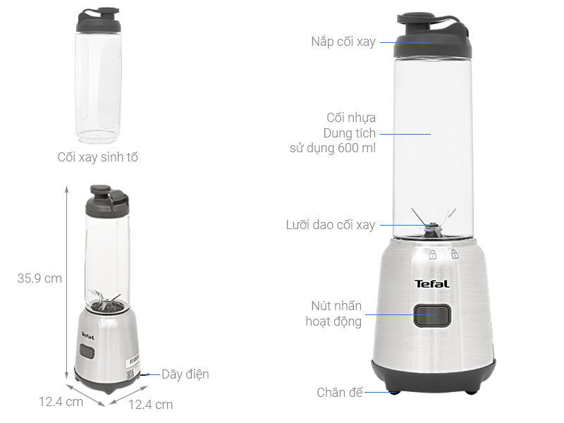 Máy xay sinh tố đa năng Tefal BL15FD30
