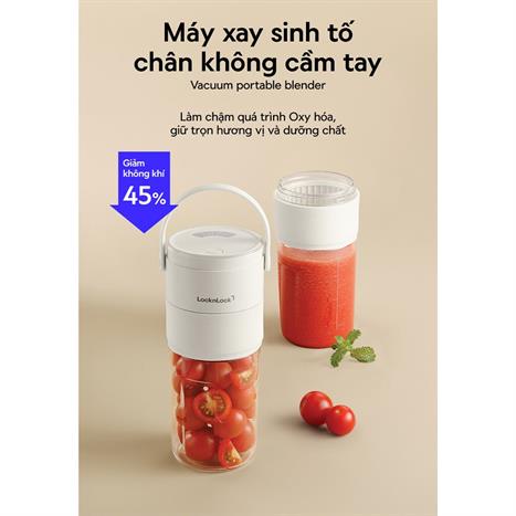 Máy xay cầm tay Lock&Lock EJJ346IVY Màu Trắng Ghi