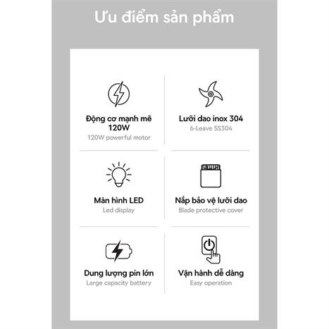 Máy xay cầm tay Lock&Lock EJJ356BLK Màu Đen