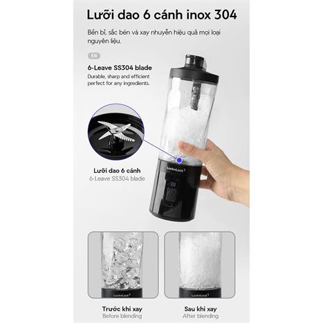 Máy xay cầm tay Lock&Lock EJJ356BLK Màu Đen