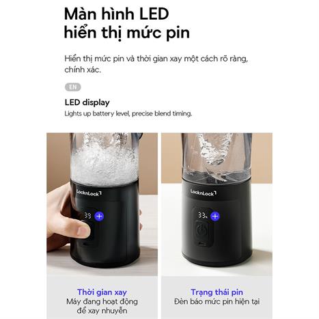 Máy xay cầm tay Lock&Lock EJJ356BLK Màu Đen