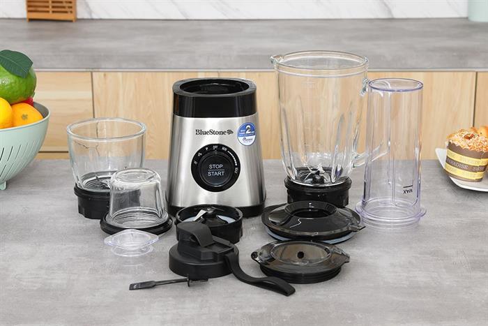 Máy xay sinh tố đa năng Bluestone BLB-5345 - 4 cối Màu Bạc