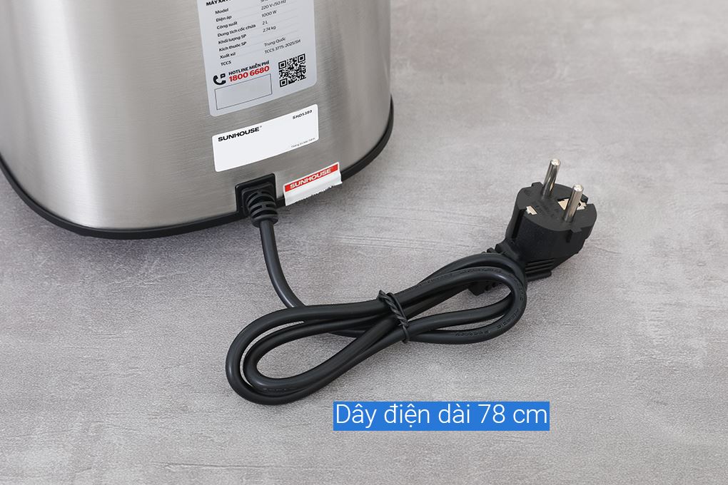 Máy xay sinh tố công nghiệp Sunhouse SHD5380 Màu Đen