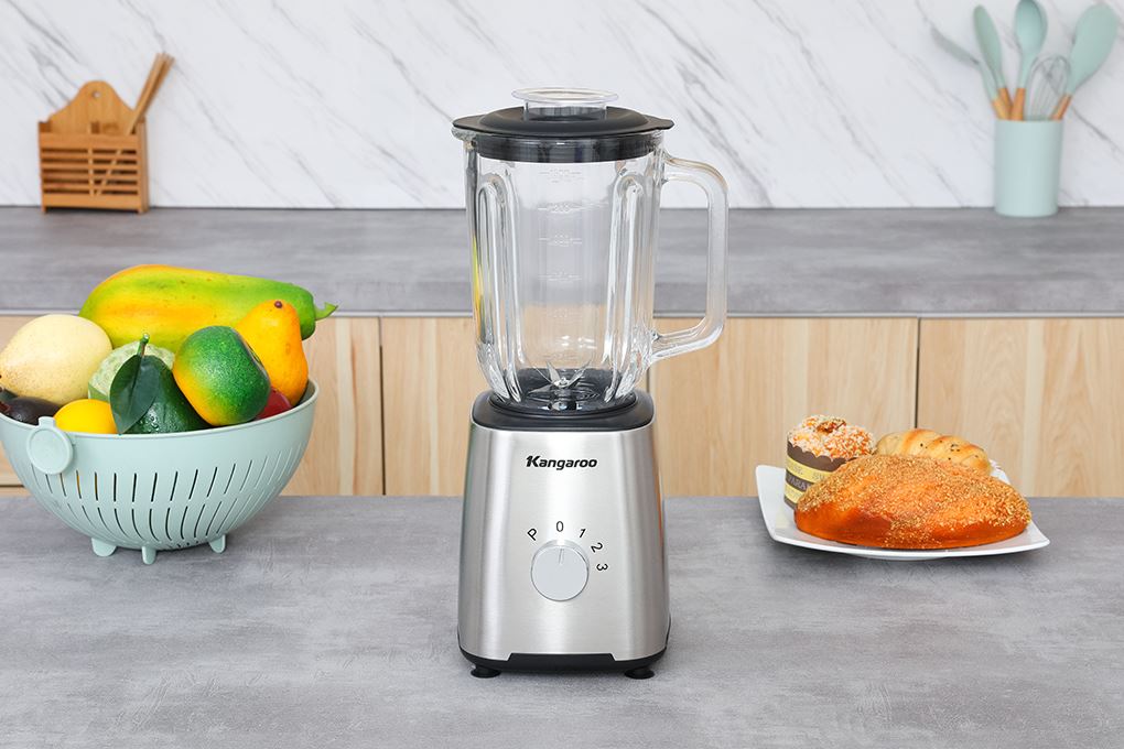 Máy xay sinh tố đa năng Kangaroo KGBL1000G - 2 cối Màu Bạc