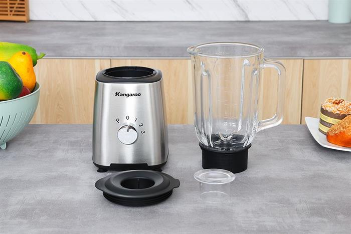 Máy xay sinh tố đa năng Kangaroo KGBL1000G - 2 cối Màu Bạc