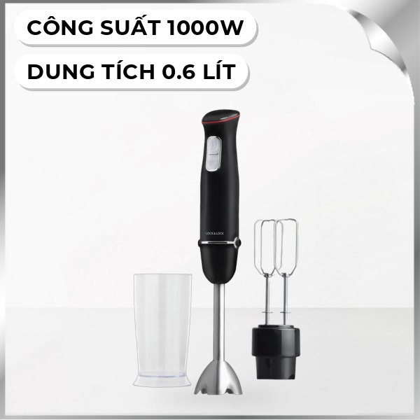 Máy xay sinh tố cầm tay Lock&Lock EJM516BLK