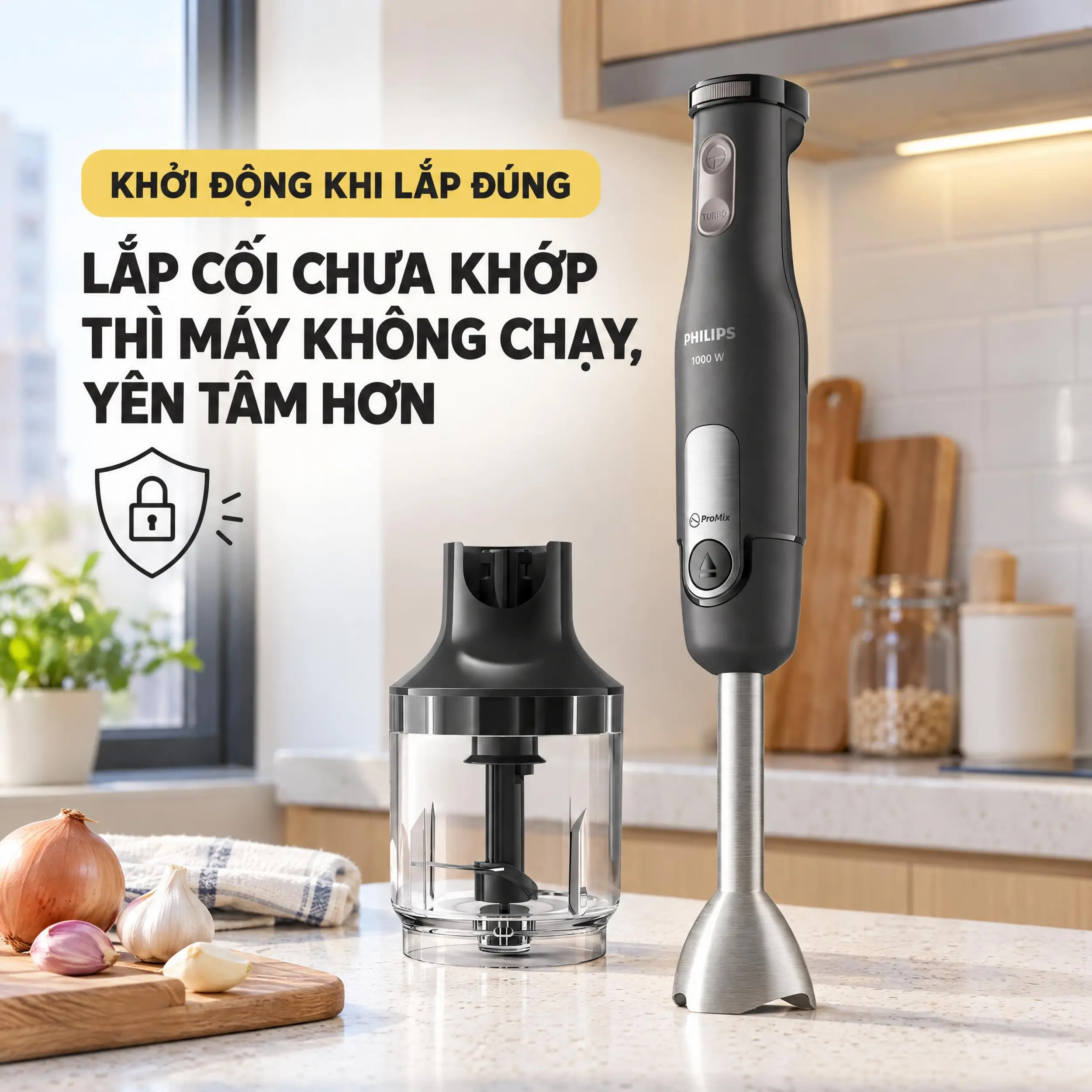 Máy xay cầm tay Philips HR2563/00 Màu Đen