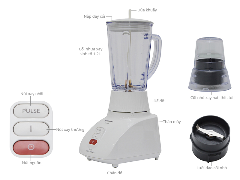 Máy xay sinh tố đa năng Panasonic MX-900MW