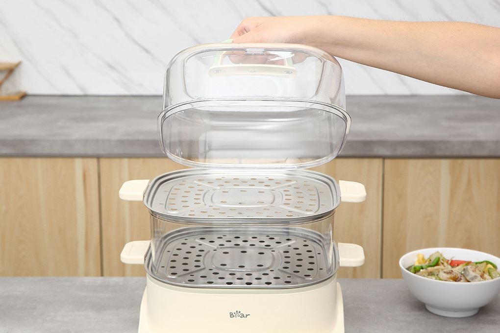 Nồi lẩu hấp đa năng Bear BES-CA73G1 10 lít Màu Màu be
